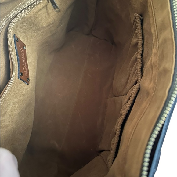 Patricia Nash Verzi Leather Greek World Map Studded Bottom Tote + Dust Bag Nwt❤️ - Picture 6 of 9